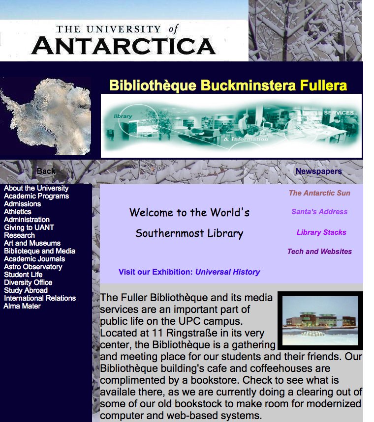 mrpiercEy's tweet photo. This is a great example to show your students how they can't trust everything they find online: https://t.co/260UYDRCfq.  They have an Alma Mater, library, athletics, commencement, and you can even fill out an application to attend. Brilliant.  #beInternetAwesome #antarcticaU https://t.co/wFOxpEYoBn