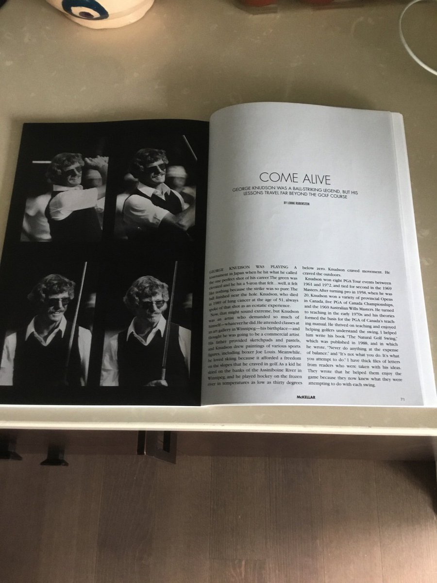 lornerubenstein's tweet photo. 1st @McKellarJournal, “A Golf Companion.” Wrote about George Knudson. I think you’ll enjoy the handsome publication. https://t.co/LKf2dLzKUr