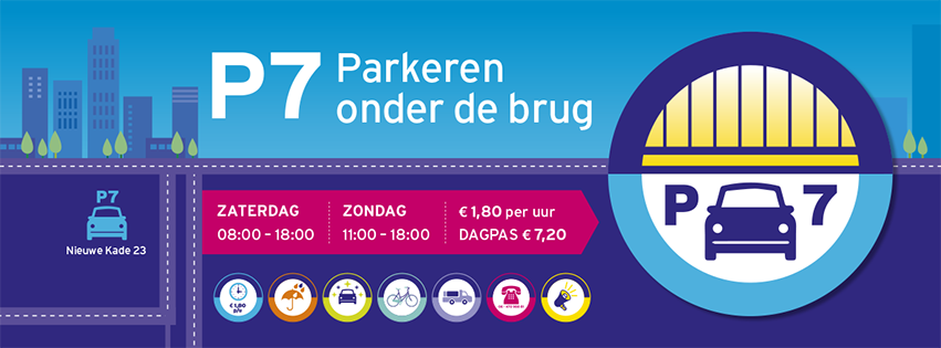 Vandaag en morgen kunt u terecht bij @DienstP7 van <a href="/SOmhoog/">Stichting 't Broek Omhoog</a> om uw auto te parkeren als u de @STOF2018 bij de #Melkfabriek wil bezoeken! Goedkoop parkeren op 50 meter afstand bij Parkeren onder de Brug! Volg de borden