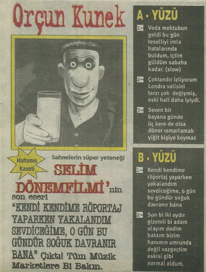 Sahnelerin süper yeteneği Selim Dönemfilmi'nin son eseri "Kendi kendime röportaj yaparken yakalandım sevdiceğime, o gün bu gündür soğuk davranır bana" çıktı! Tüm müzik marketlere bi bakın