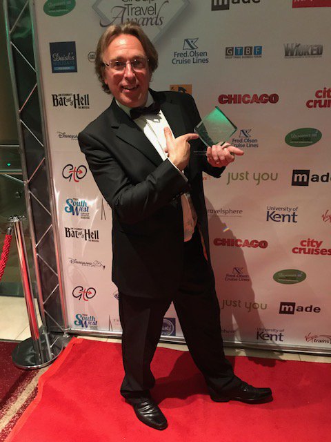 GreatdaysTravel's tweet photo. We won!! A huge thank you to everyone that voted for us to win the 'Best Group Tour Operator' Award last night at the @_GTAwards_ 🎉
#GTAwards2018 https://t.co/tjwYOgTEpF