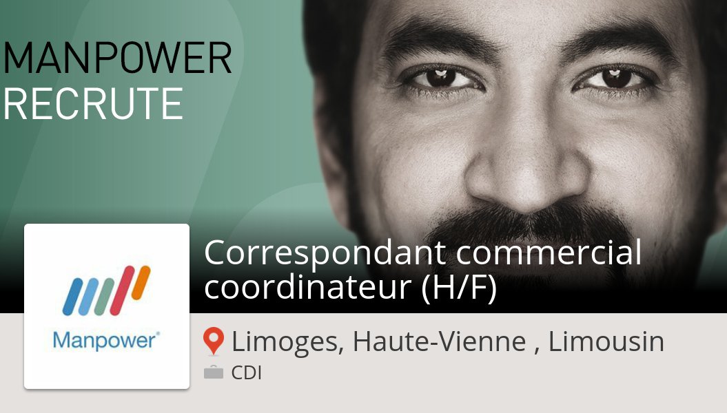 ROSE_Catherine_'s tweet image. Besoin d'un #Correspondant #commercial coordinateur (H/F) #LimogesHauteVienneLimousin, postulez dès maintenant chez #ManpowerFrance! #job workfor.us/manpowerfrance…