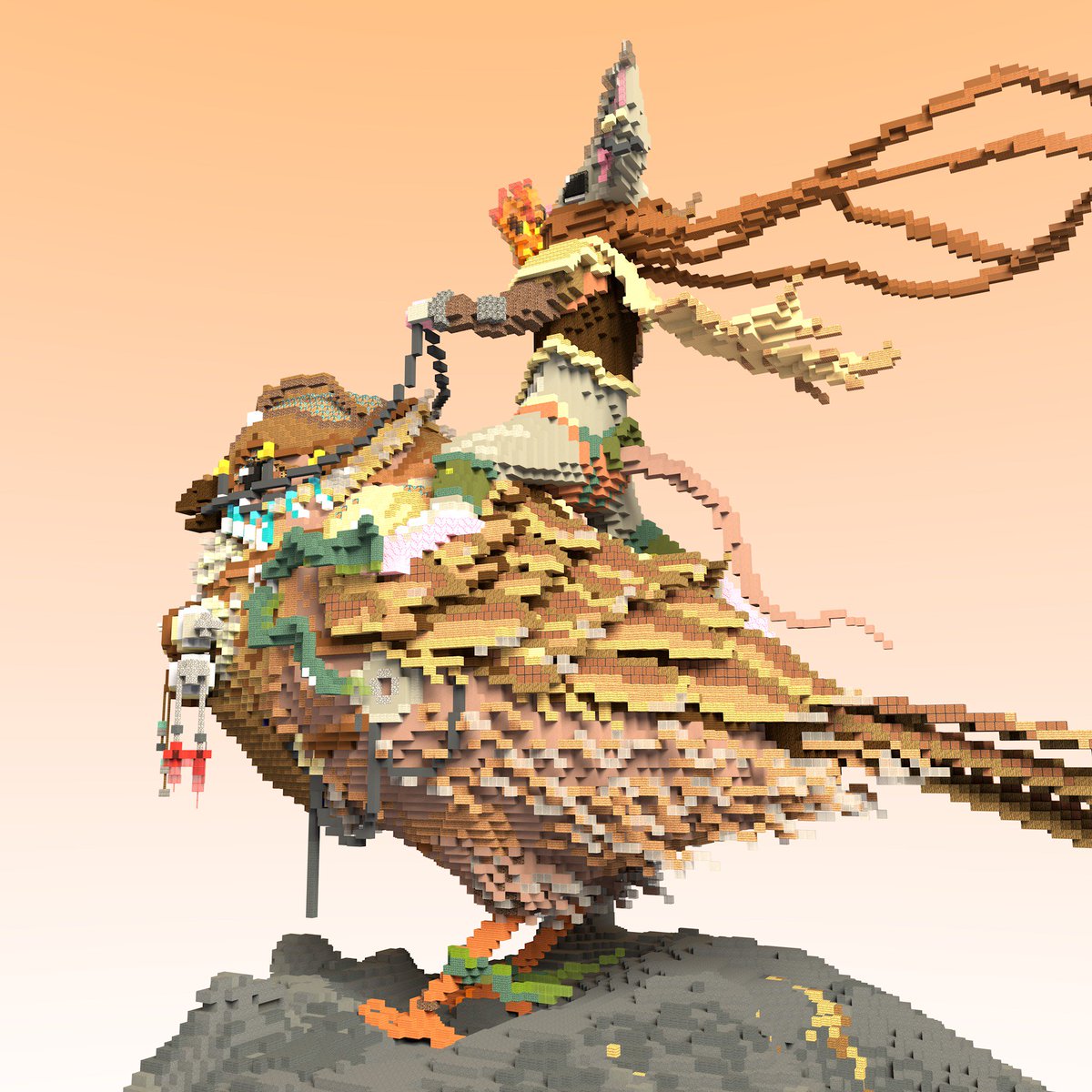 A Strange Traveler 

Here my new organic. I hope you enjoy !
also on Sketchfab and PlanetMinecraft.

-planetminecraft.com/project/the-st…
-sketchfab.com/models/04736c6…