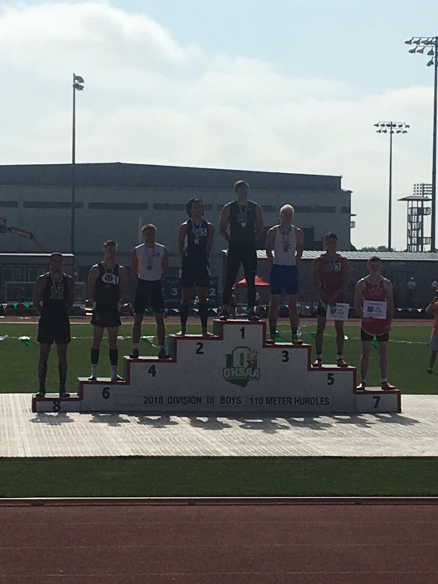 jlruby13's tweet photo. @BreydanTilley places 5th at the state meet in the 110m hurdles. Best individual performance at the state meet in my coaching career! 5th in hurdles &amp; 6th in high jump. Great accomplishment https://t.co/Lmev0SceIY