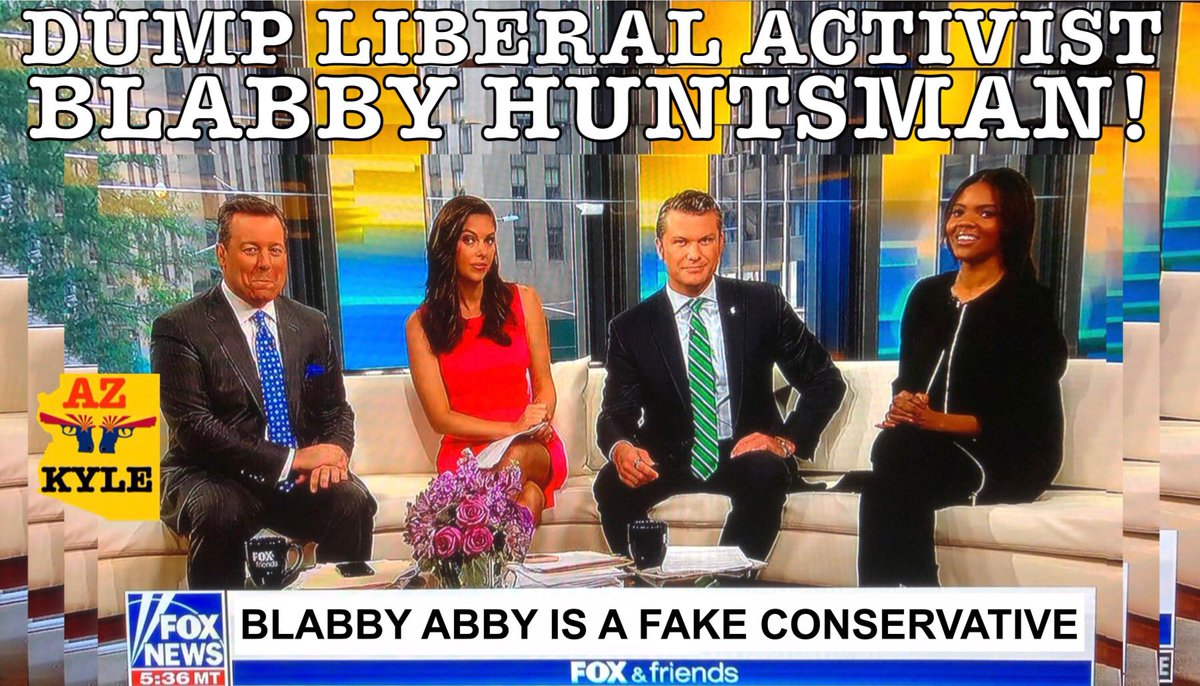 AzKy1e's tweet photo. @angelinthepine @Real_AzKyle @Resist_Libs @COVFEFE4US @DeGOYable @gigi1793129 @DonnaCastel @Jill1876 @FoxNews @foxandfriends @ffweekend @mevh33 @karmasabitch222 @Kittens4milk @imatrumpgirl @MeltSnoflakes @HuntsmanAbby @ainsleyearhardt @realDonaldTrump @POTUS @dbongino @DJNazSD @rypgossetti @Iccross64ina @MissKristen7 @whatzen @IStateYourName_ @LibertyGirl20 Always great to see @RealCandaceO at @FoxNews or anywhere!
But LIBERAL ACTIVIST #BlabbyAbby Huntsman doesn’t even qualify to sit on the same couch with such Patriot as her!
#Blabby is an assault to #ConservativeVALUES‼️
#DumpAbby💩 https://t.co/jTjR9jwf6D