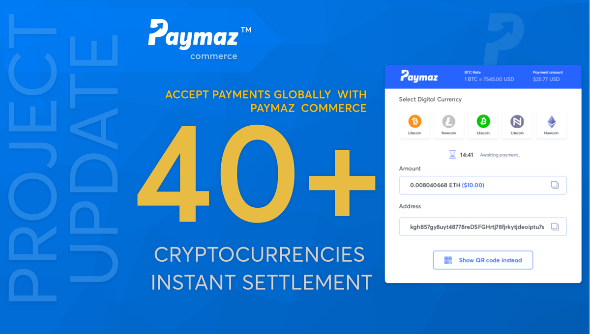 coinnup's tweet photo. We are close to launching Paymaz commerce, digital payment gateway. If you are running an online store, Paymaz commerce will let you accept payments with an instant settlement.

ICO: https://t.co/TTEns8e9uh

#PaymazCryptoExchange  #Paymaz #ICO #Coinnup https://t.co/PHcyxJSZC6