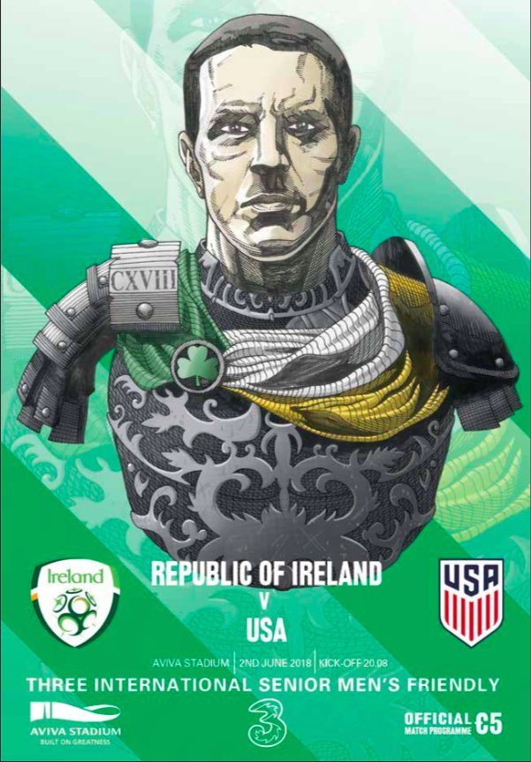 IrelandFootball's tweet image. Tonight's Official Match Programme cover 👌 #ThanksJosh #COYBIG