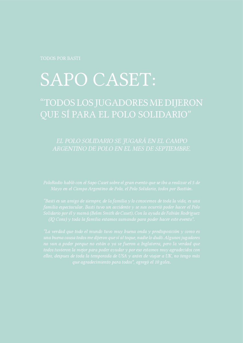 PoloModeMag's tweet photo. Ya salió una nueva edición de #PoloModeMag con estos contenidos: @sapocaset https://t.co/J1lS0vwYo1