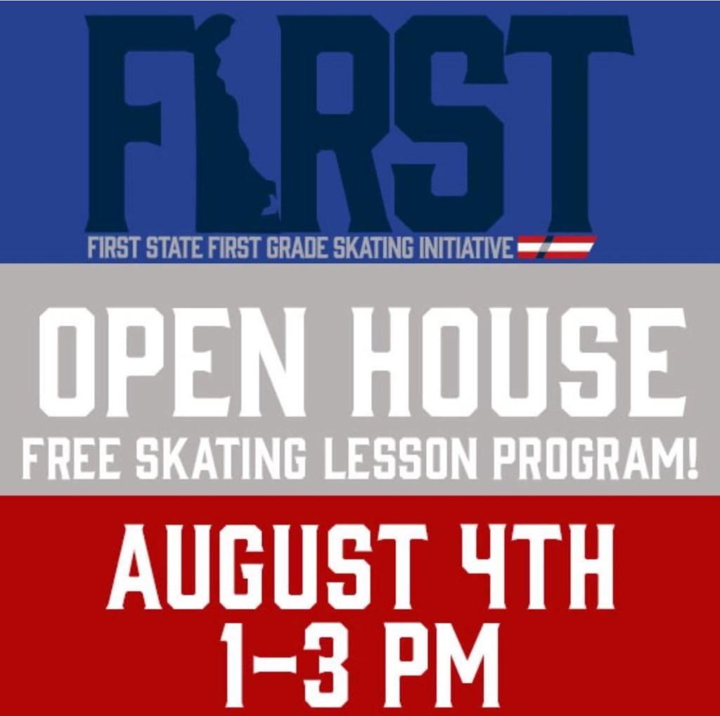 Free lessons for all incoming first graders! Open house August 4! patrioticecenter.com/figure-skating… #netde #edude