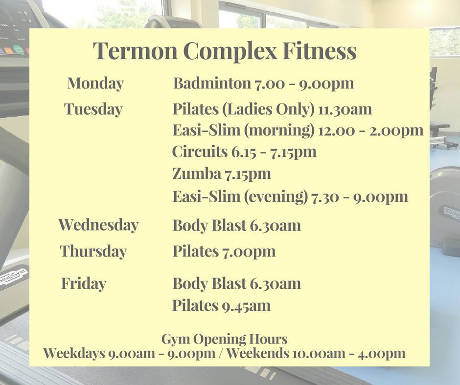 Classes to suit everyone <a href="/TermonComplex/">Termon Complex</a> #summer #getfit #FitnessChallenge