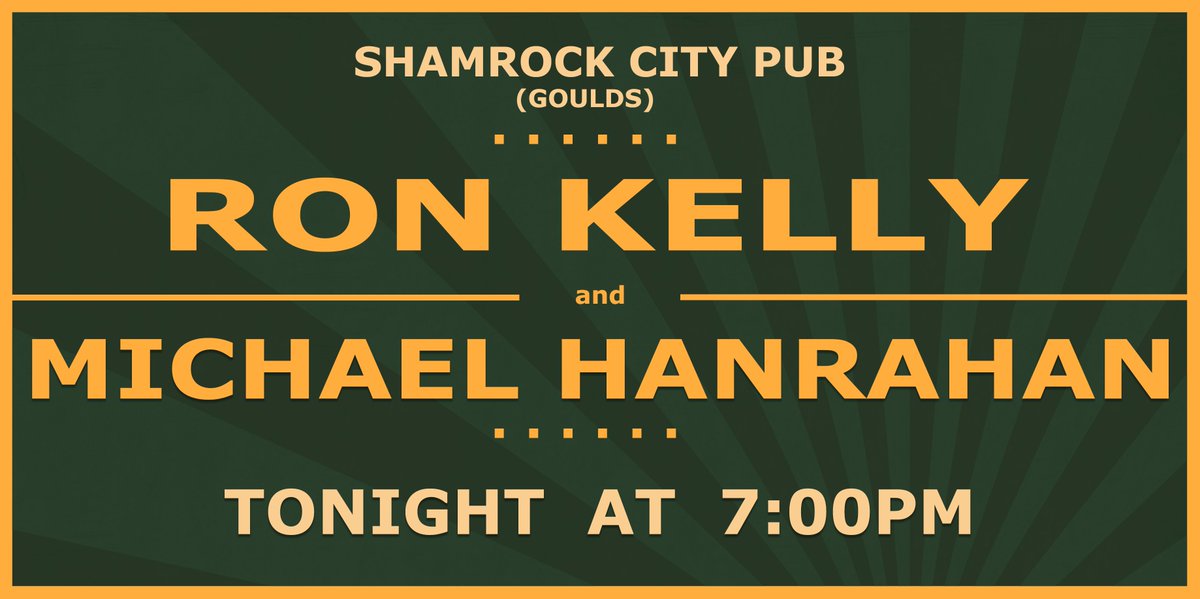Tonight at <a href="/ShamrockCityPub/">ShamrockCityPub</a> - Goulds. Drop on in!😀🎶👍 #livemusic <a href="/NLLiveEvents/">NL Live Events</a>