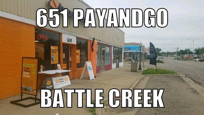 hut3dg's tweet photo. Pay &amp; Go Wireless in Battle Creek ready to own their mile today @MarcecoAlex @Hanaee1 @airpage2001 @payandgo10 @payngolancem @tonywagner29 https://t.co/pih2n4QiKn