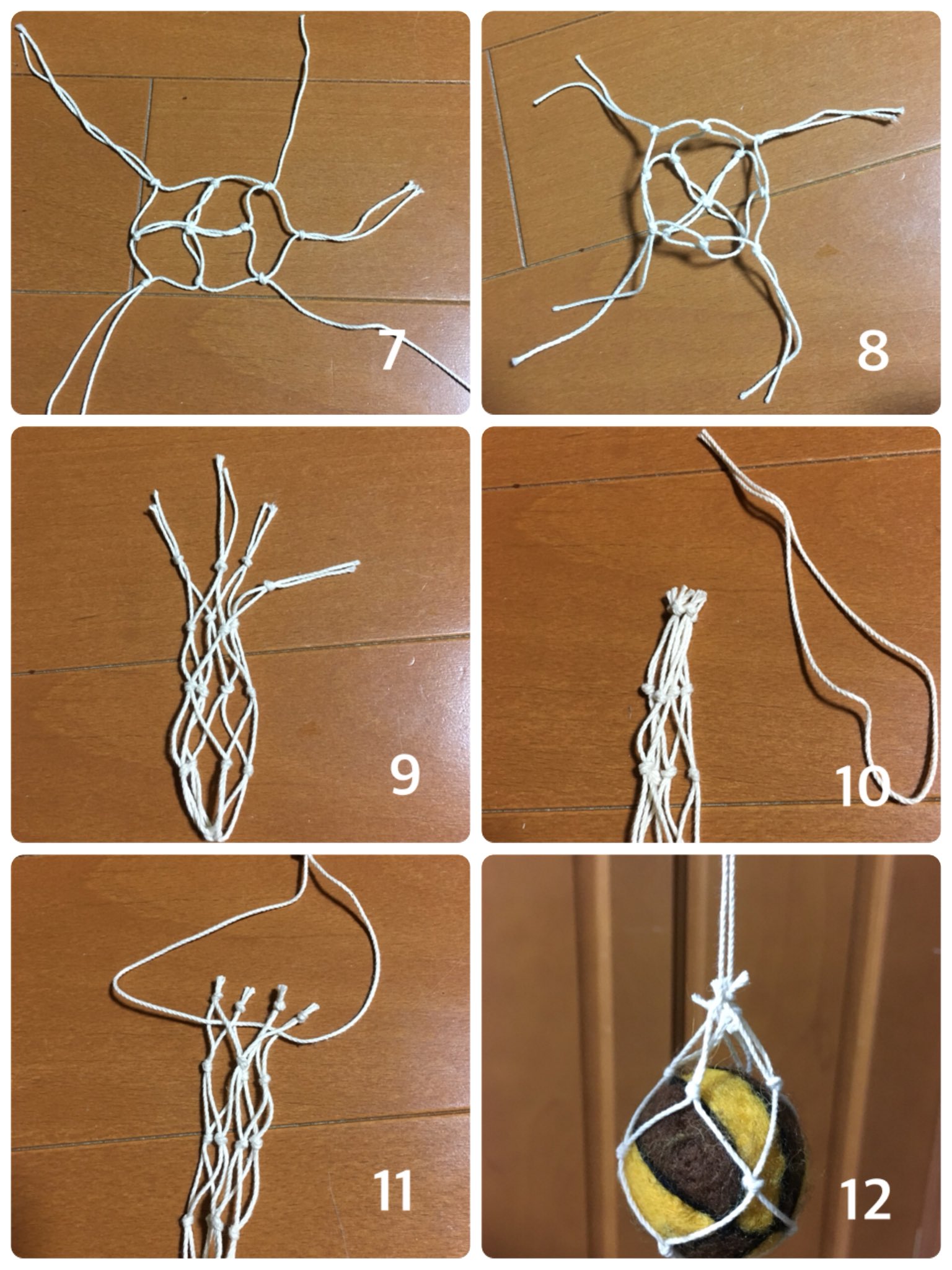 のりパン V Twitter ボールネットの作り方 ボールネットの作り方 羊毛フェルト バスケットボール