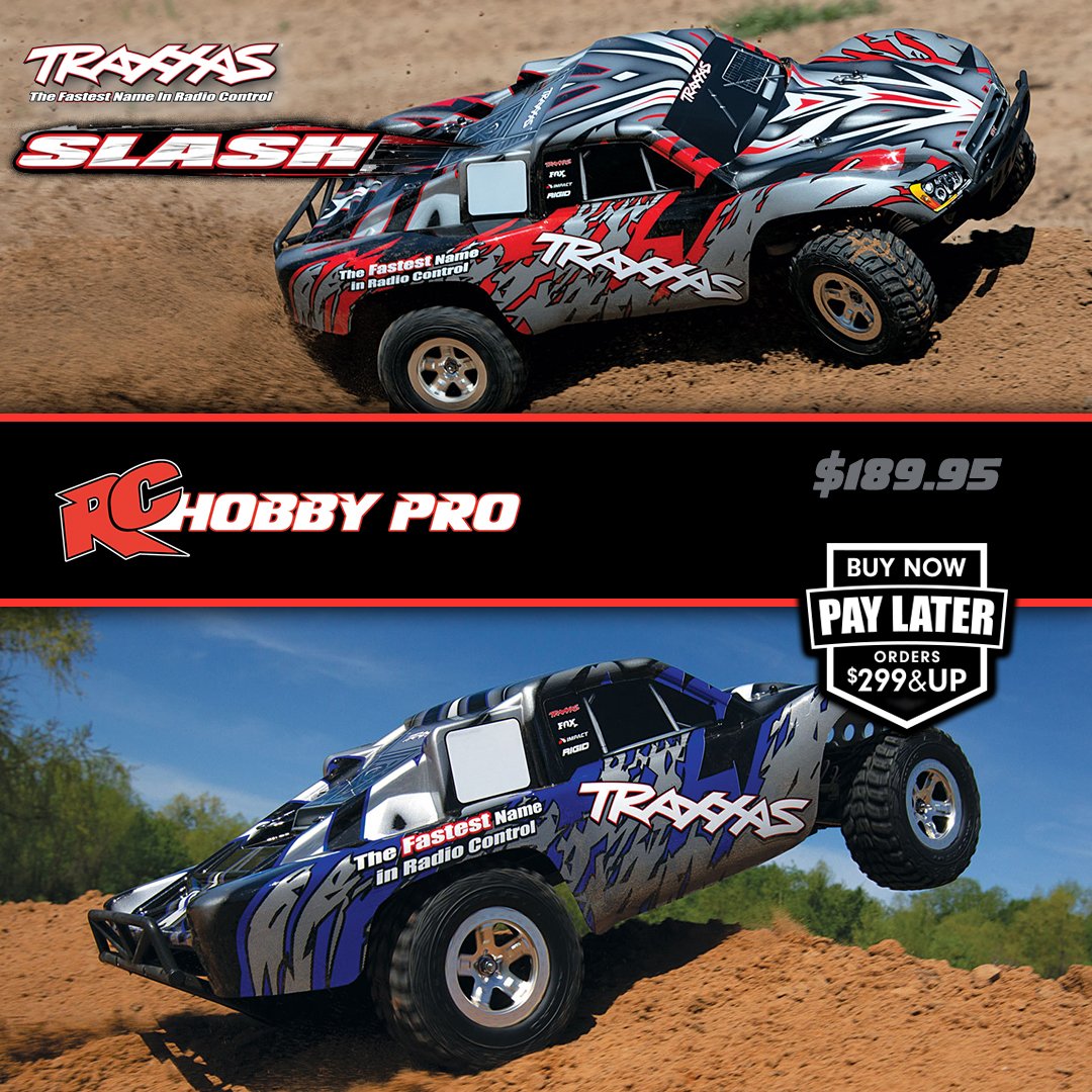 RChobbypro's tweet photo. NEW COLORS!! #Traxxas Slash! 😎
Now available ProGraphix Red &amp; Blue!
Only $189.95 👉 https://t.co/cYQDv0xrDX #traxxasslash #slash #rc #rctrucks #rccars #rchobby #rcfun #rcaction #shortcoursetrucks #rcfun https://t.co/eeVzpT9Rif
