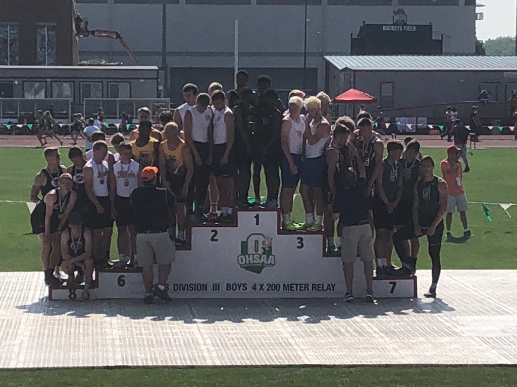 Congratulations to the 4x200 team on a unbelievable year. Finishing 5th Place at OHSAA State Championships. #WildcatPride #BeElite #AllOhio