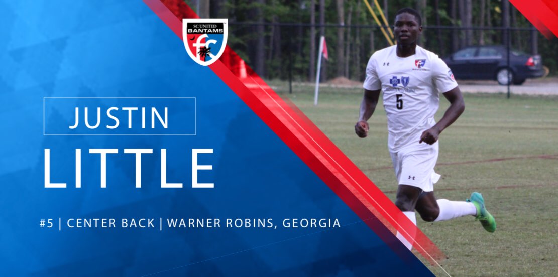 scunitedbantams's tweet photo. Help us welcome Justin Little (@J_Lit14), a center back, from Warner Robins, Georgia!
•
Check out his full bio on our Instagram @scunitedbantams!
•
#scufcfam #bantams #wearthebadge #uslpdl #playerpass #path2pro #america #georgia #centerback https://t.co/I2LJVBsTgO