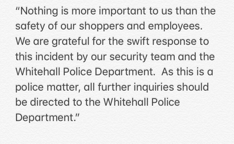 Statement from Lehigh Valley Mall on last night’s shooting: