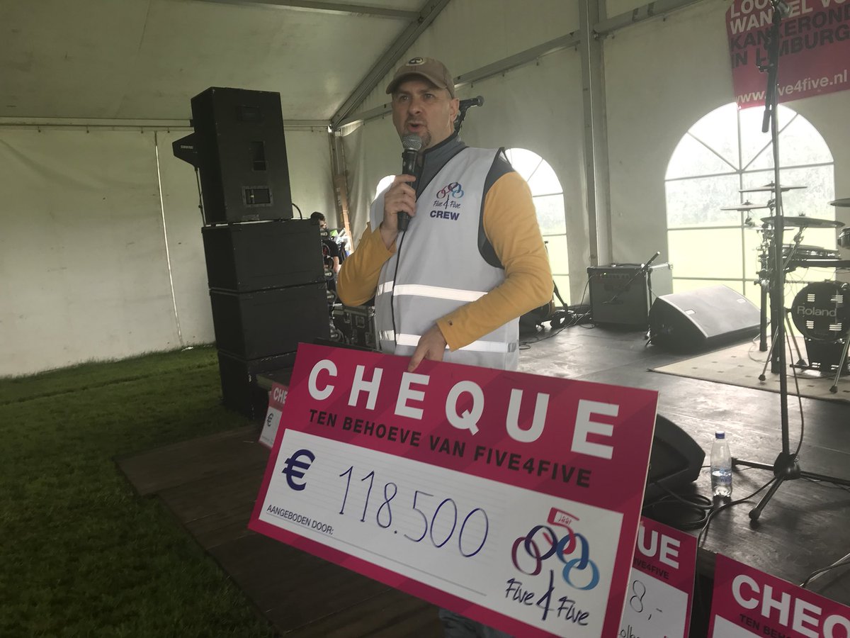 damakkermans's tweet photo. Five4Five is een groot succes met 1500 deelnemers in actie voor het kankeronderzoek in Limburg met als resultaat 118.500 euro opbrengst! https://t.co/65nXsmRG2q