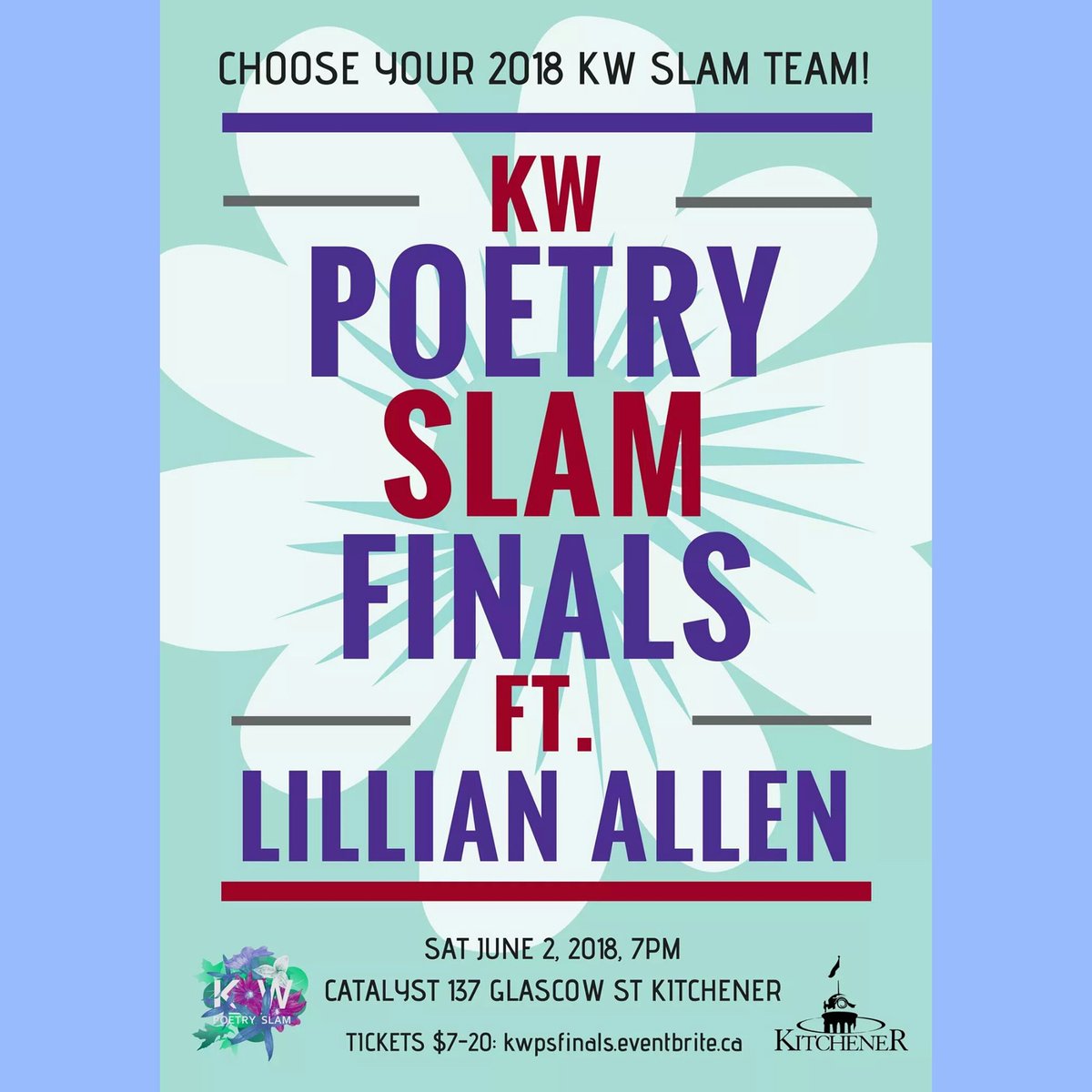 JaniceJoLee's tweet photo. Bid day today KW. Happy Tripride. Come hear a bunch of queer/trans poets tonight @KWPoetrySlam finals #kwawesome #tripride https://t.co/nAov7urXeB