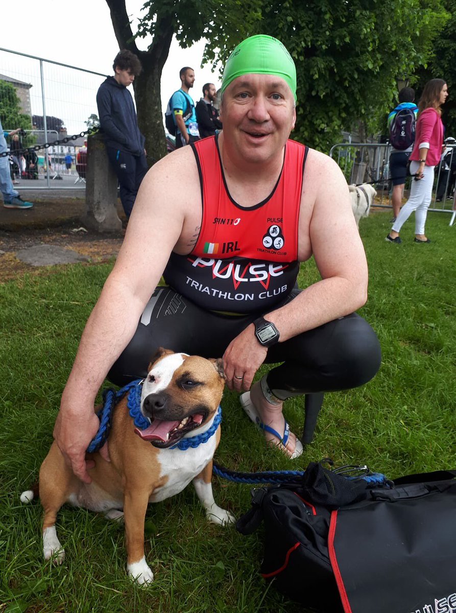 GleesonJeff's tweet photo. Me little running partner turned mascot #tryathy https://t.co/oHVTfMZlnC