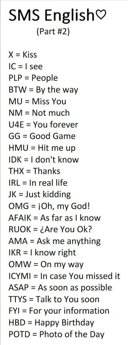 libertypourtous's tweet image. Pour les quadras et plus 
#Helpfull #english #abrevation