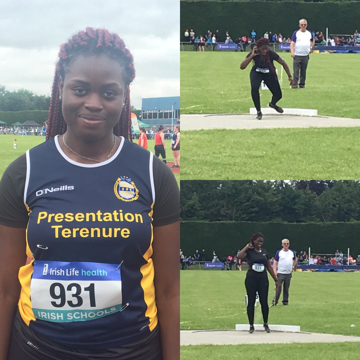 Pres Terenure (@pres_terenure) on Twitter photo Well done to Latifat Adeleke who finished just outside the top 6 for the Senior Girls Shot Putt at the Schools All-Ireland Athletics Championships. A great achievement in making it this far. <a href="/LSAU18/">Leinster Schools Athletics Union</a> <a href="/CityofDublinETB/">City of Dublin ETB</a> <a href="/dublincityGAGA/">#GAGA- Getting All Girls Active</a> <a href="/cdetbscc/">SCC</a> #ProudSchool Well done to Latifat Adeleke who finished just outside the top 6 for the Senior Girls Shot Putt at the Schools All-Ireland Athletics Championships. A great achievement in making it this far. <a href="/LSAU18/">Leinster Schools Athletics Union</a> <a href="/CityofDublinETB/">City of Dublin ETB</a> <a href="/dublincityGAGA/">#GAGA- Getting All Girls Active</a> <a href="/cdetbscc/">SCC</a> #ProudSchool