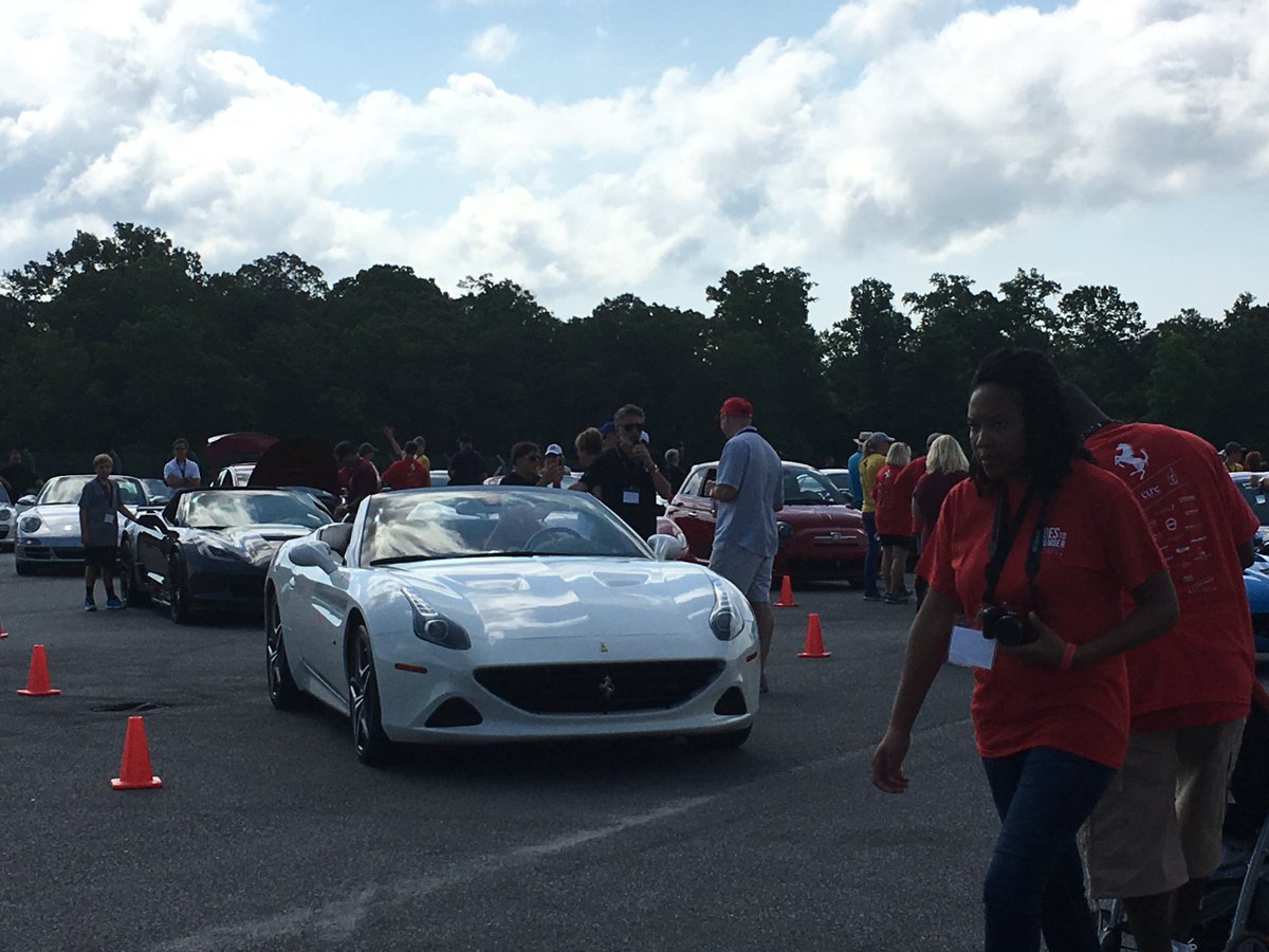 FerrariofATL's tweet photo. What fun to select your own exotic car for a thrill ride this morning #ridestoremember https://t.co/sIKzE7pFQ7