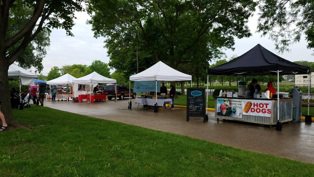 It's the first market of the season and the show goes on rain or shine!  Come down and see what our vendors have for you.  #ThisisNorthfield #farmersmarket #artists #finecrafts