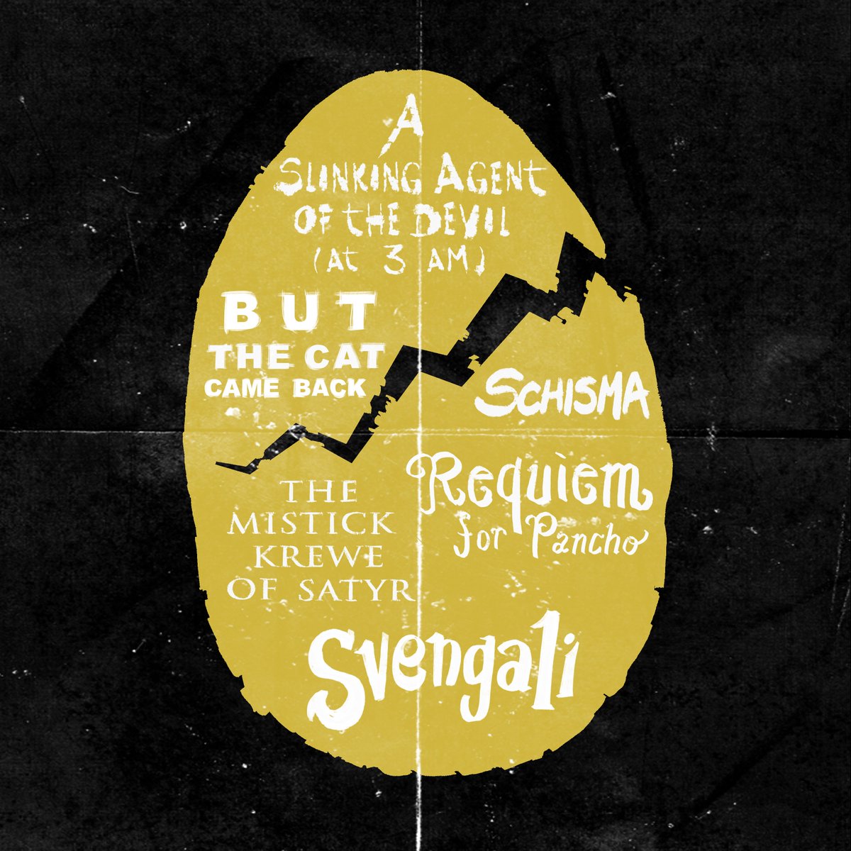 Hildred_Rex's tweet photo. #theEGG . . .
A veritable #omelette of short fiction:
#Axeman of #NewOrleans, #feline #horror, #sexuality gone awry, #vengeful #ex, #murderous #tenor, #occultists, #pagan #masqueraders, #demon #puppet 
https://t.co/LfV7jOx0XX #read https://t.co/j5GCFXHdAA