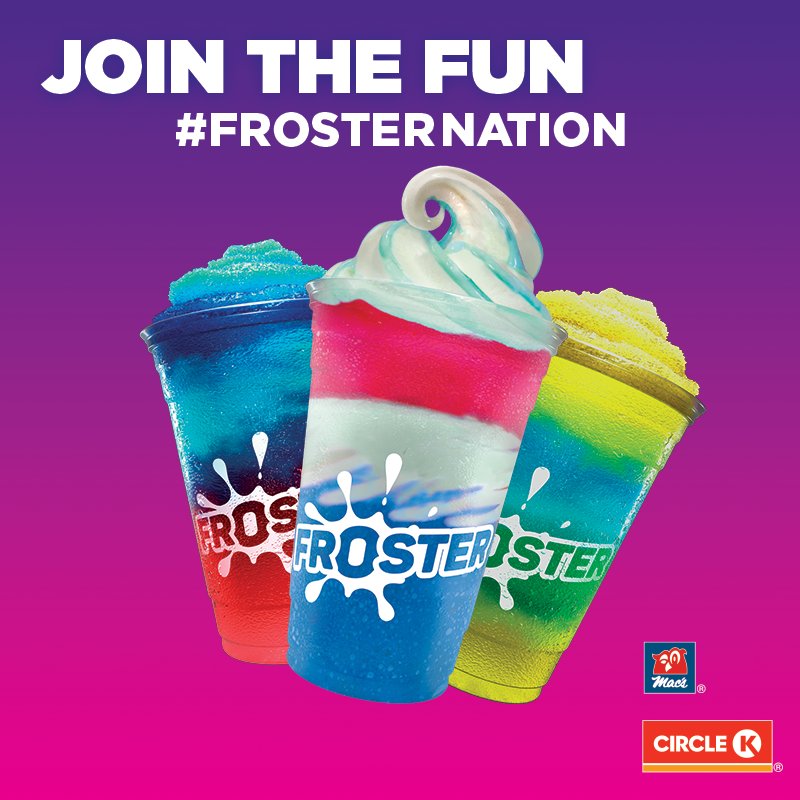 udstilling om Gurgle Circle K Canada on Twitter: "Join the #FrosterNation! Summer is just around  the corner so it's time to represent! Upgrade your Froster to a SWIRL by  adding soft serve ice cream to