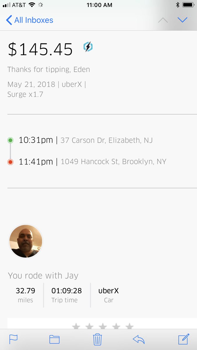 OHEden's tweet photo. @Uber no longer has any way to contact customer support, so I’ll publicly announce that on my last ride the driver purposely took an insane route that took twice as long as was twice as far and cost $145 when I was estimated $80.  CROOKS.  Will never Uber again, ever. https://t.co/INhmXABA1J