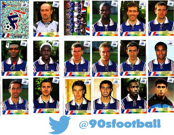 France's 1998 World Cup winning squad.