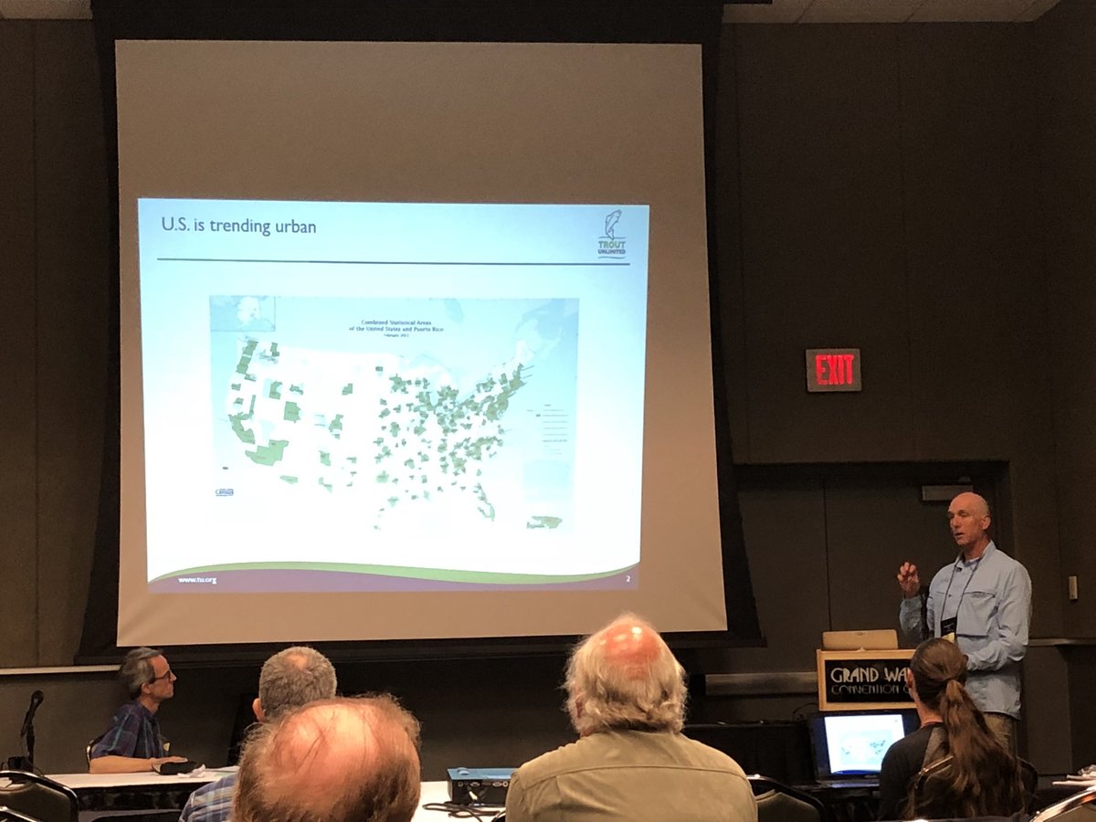 <a href="/tayloroutdoors/">Mark Taylor</a> of <a href="/TroutUnlimited/">Trout Unlimited</a> Talking about the value of conserving cold, clean, productive waters in urban areas at #OWAA2018