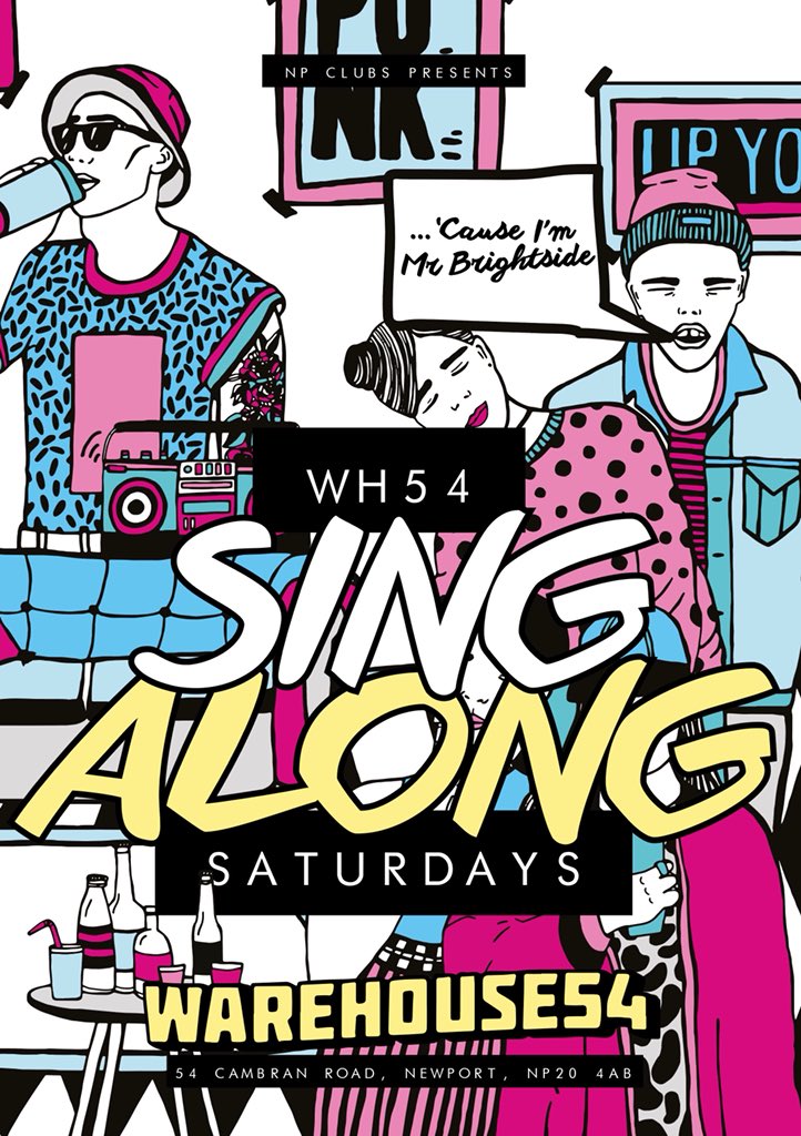 Tonight at Warehouse54 ‘sing along Saturdays’ #saturdays
