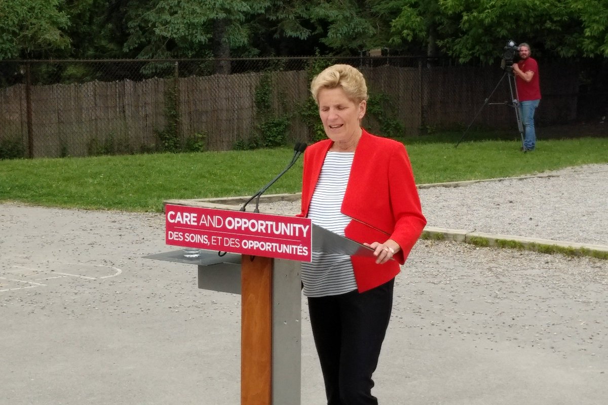spaikin's tweet photo. "This is a hard thing to do," @Kathleen_Wynne admits. "After Thursday I will no longer be Ontario's premier. There will be a new govt.". Wynne fighting back tears. Very emotional announcement. #onpoli #Election2018 https://t.co/O25419lECp