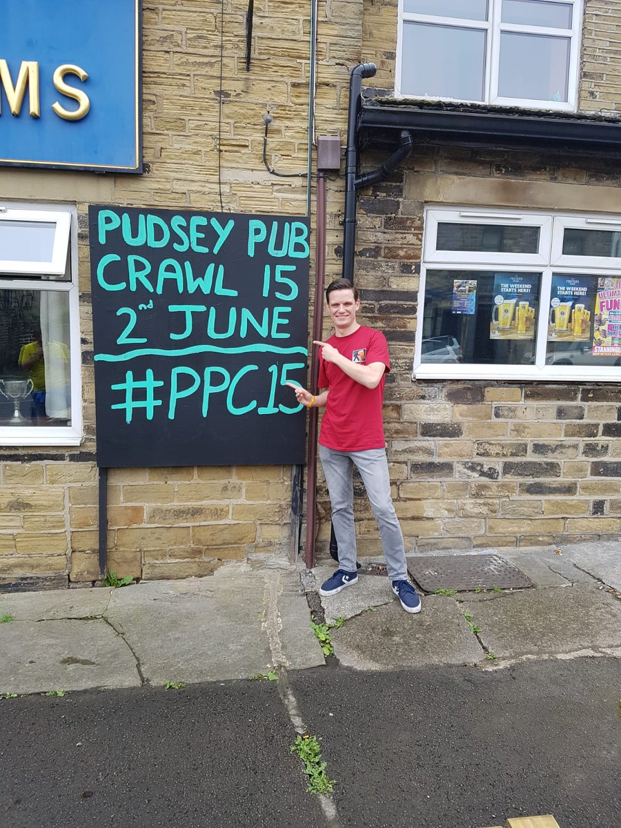coopsdj's tweet photo. Saturday duties ✔😎
#PPC15 #Leeds #pubcrawl #beer #Pudsey #PudseyLegends https://t.co/Rk62O6ksIh