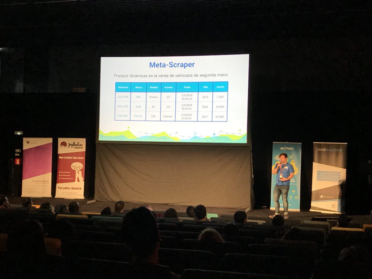 T3chFest's tweet image. Son ponentes en el #CallofData2018 @sailormerqury y @moisipm, compañeros de la organización ☺️.

Han hablado sobre data mining y meta-scrapping. #T3FCallOfData