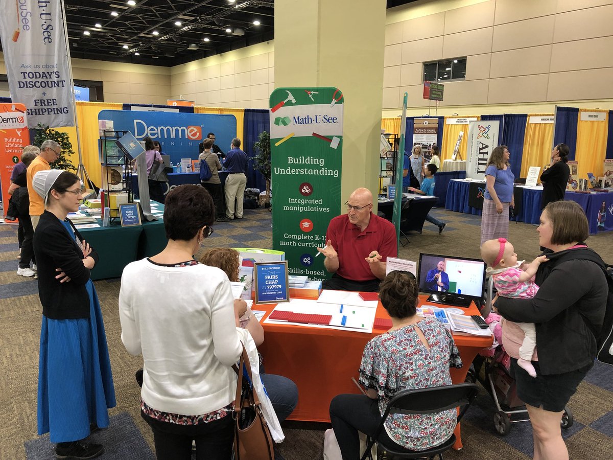 mathusee's tweet image. The legend himself teaching math #Homeschool #chapconvention #homeschoolpa #mathusee