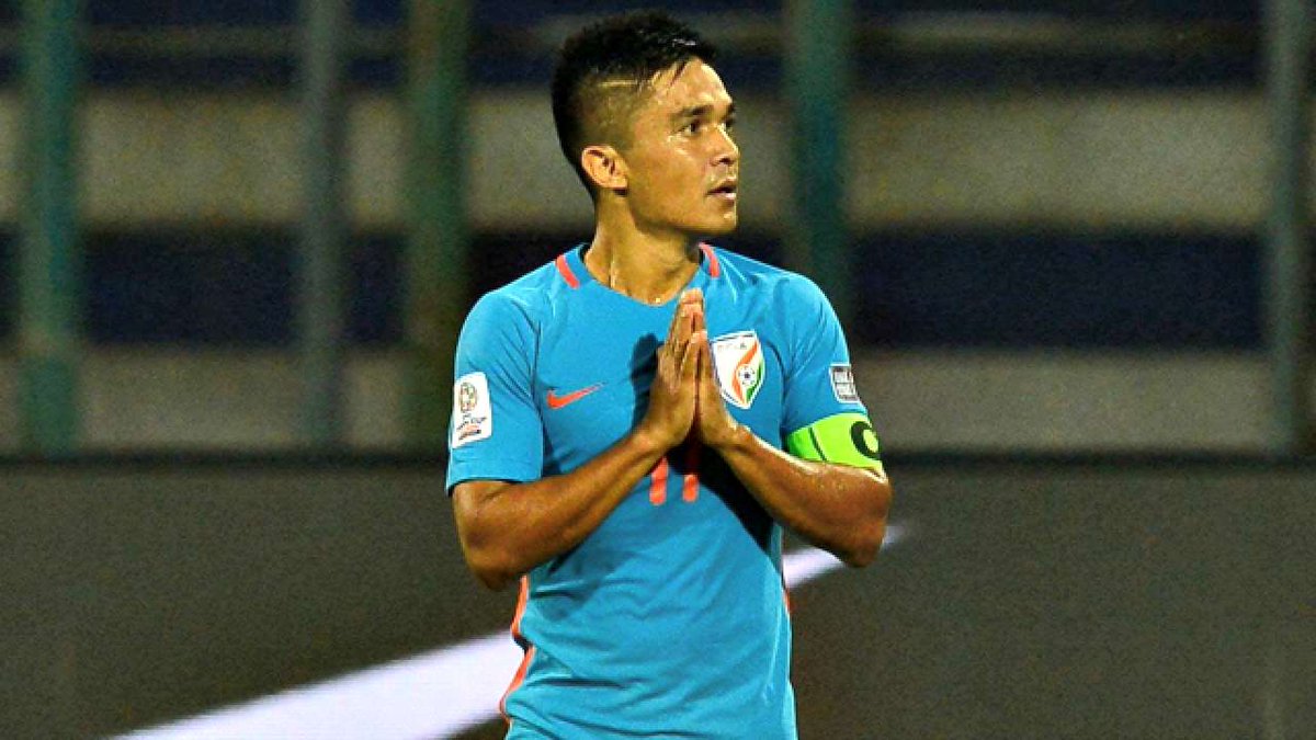 dna's tweet photo. Abuse us, criticise us but please come watch Indian team play: Sunil Chhetri appeals to football fans https://t.co/V4z9kN3tOm https://t.co/C7mvFL3QJh