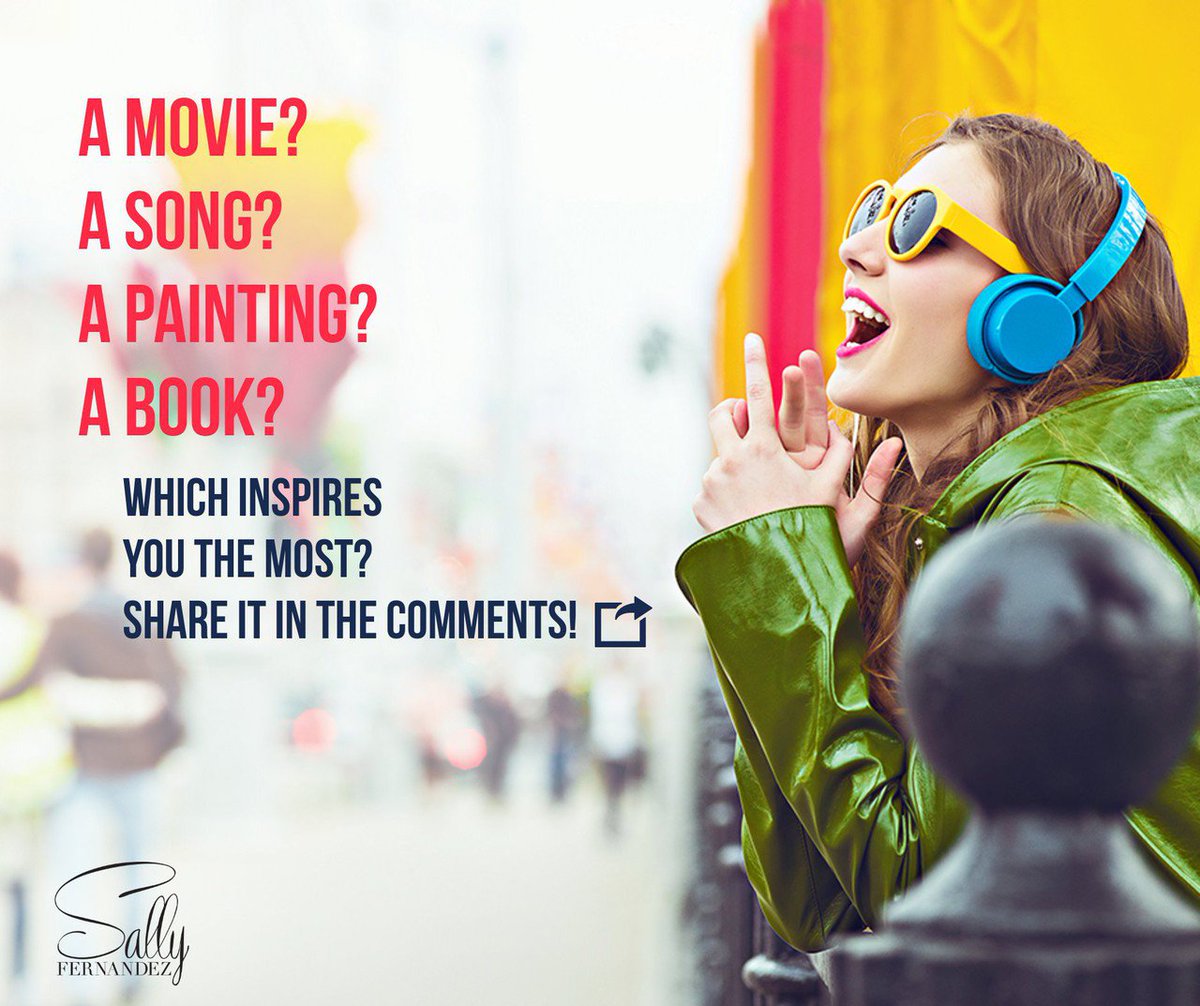 _SallyFernandez's tweet photo. Which inspires you the most?
➡️ A Movie?
➡️ A Song?
➡️ A Painting?
➡️ A Book?
SHARE IT IN THE COMMENTS
.
.
#moviedeal #movie #bestsong #artist #novelist #booklover #artlover #movielover #musiclover #maxford #novels #amreading #ebooks #writing https://t.co/bWGVzWQ9Sc