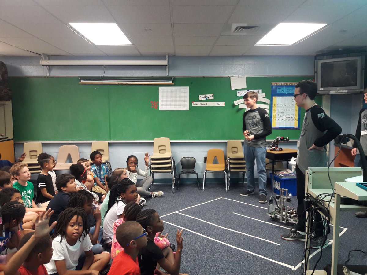 RobocraftFTC's tweet image. We had a blast sharing about our love for robotics to the elementary schoolers! Thank you @hcpss_ges for having us over!