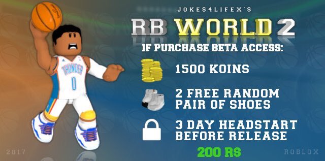 Rblx Collegiatejokes On Twitter People With The Beta Badge Will Get More Koins To Start Off With Haven T Decided Yet - rb world 3 alpha roblox