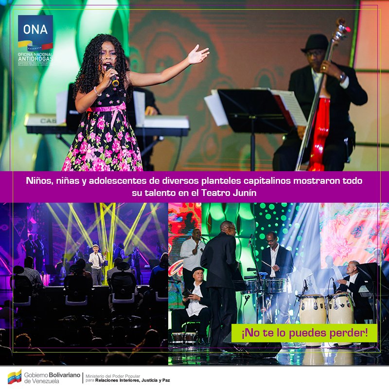 snantidrogas_ve's tweet photo. La #ONA impulsa a través de diferentes manifestaciones culturales el fortalecimiento de los valores y hoy en el Día Mundial sin Tabaco se hace presencia con el er. Festival Cultural de Música en Venezuela "SalsONA" @ppgrillo66 https://t.co/MgvO2SX8uL