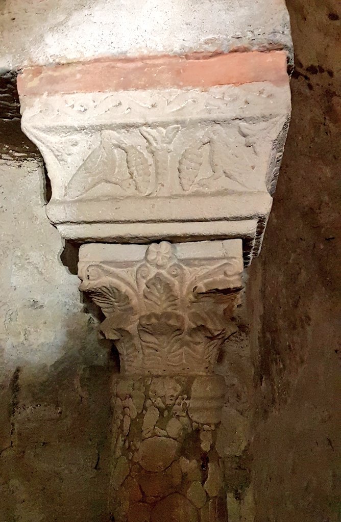 The hidden gem is the 6thC crypt St Oyand discovered in the early 19thC by the elder brother of the famous Egyptologist Champollion: it's one of the few #Merovingian structures still standing. It was restored in #Carolingian times when beautifully decorated columns were added.