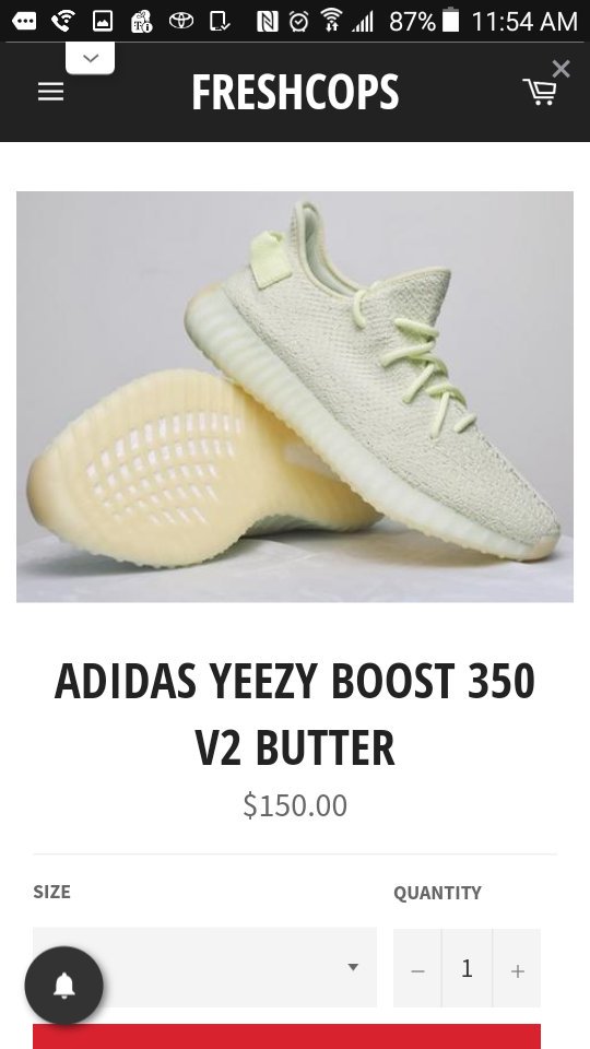 FreshCopss's tweet image. 🚨Yeezy Boost 350 "Butter"
❗Release Date: June 30th, 2018
Retail Price: $220
Slot Fee: $150
Buy Now: freshcops.com/collections/sl…
#YEEZY #yeezyboost #KanyeWest #Yeezys