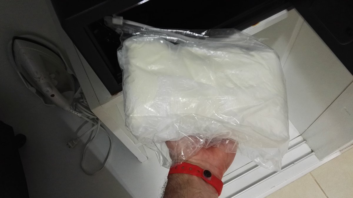 mikeyp1312's tweet photo. Battery was running low in our hotel room safe. Woman from reception came to change it, forgot this was inside. She laughed and I didn't know why. Just waiting on the Polis to appear now lol. #babymilkpowder https://t.co/2fpI9inf6E