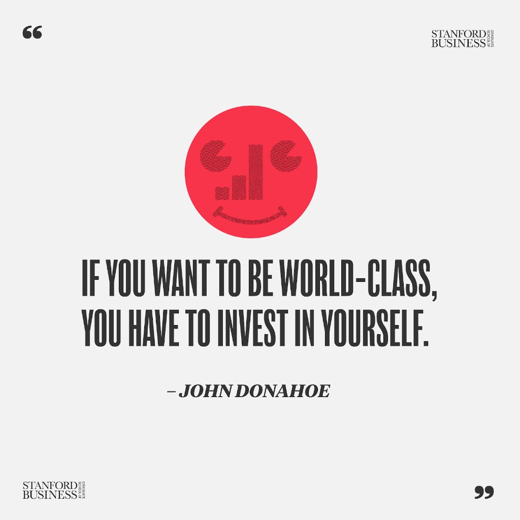 You have to know your worth if you want to grow your worth. stanford.io/2KTR62R