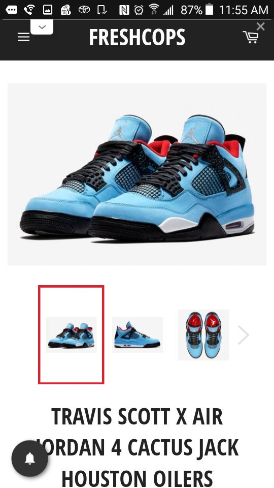 FreshCopss's tweet image. 🚨Travis Scott X Air Jordan 4 Cactus Jack Houston Oilers
❗Release Date: June 9th, 2018
Retail Price: $225
Slot Fee: $150
Buy Now: freshcops.com/collections/jo…
#Jordan #TravisScott #Jordan4