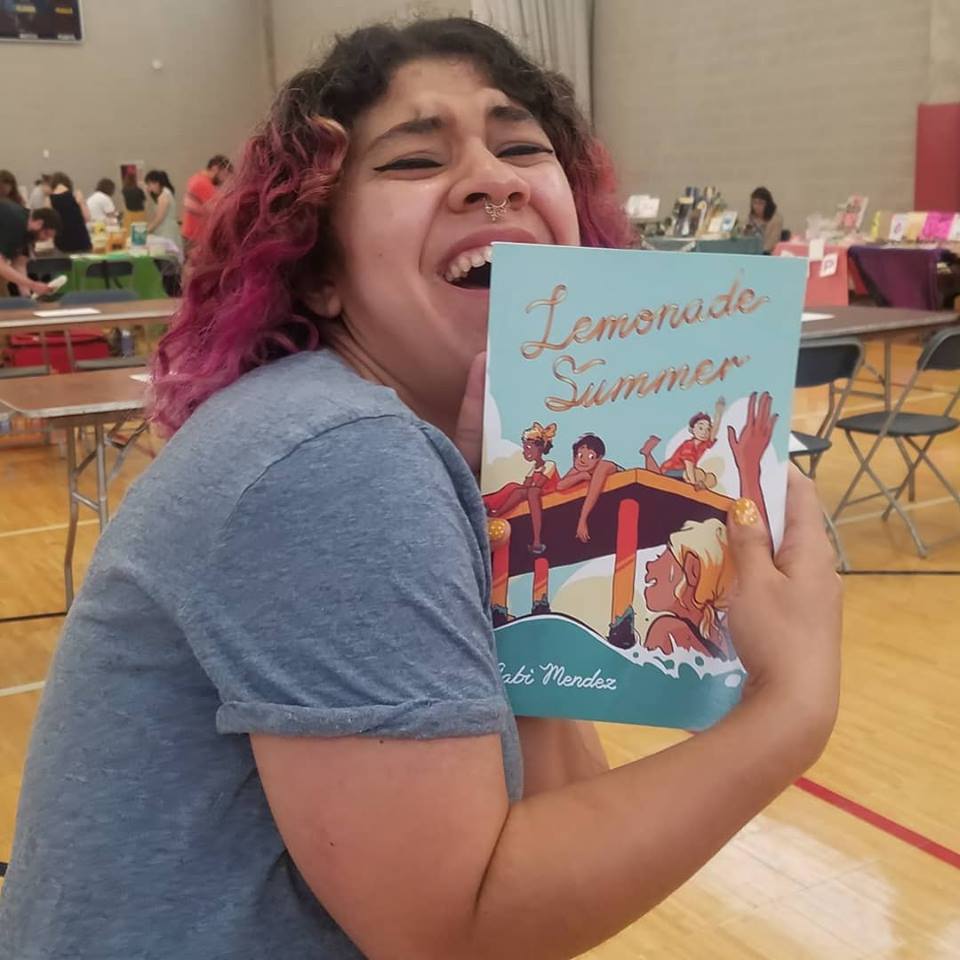 CowHousePress's tweet photo. BIG NEWS!!! #LemonadeSummer proofs are in and so is Gabi Mendez @hobbleshmobble! We're hanging out at CAKE @cakechicago all weekend (Gabi signing 3pm-6pm both days.) CAKE PRE-ORDER SPECIAL: $25 book, 3 postcards and a signed bookplate! 🎉🍋🌞 https://t.co/ReZvVv8q8a