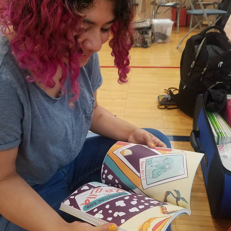 CowHousePress's tweet photo. BIG NEWS!!! #LemonadeSummer proofs are in and so is Gabi Mendez @hobbleshmobble! We're hanging out at CAKE @cakechicago all weekend (Gabi signing 3pm-6pm both days.) CAKE PRE-ORDER SPECIAL: $25 book, 3 postcards and a signed bookplate! 🎉🍋🌞 https://t.co/ReZvVv8q8a